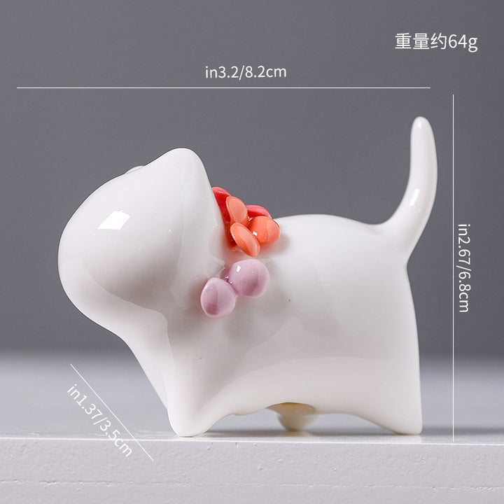 Decorative Ceramic Dog Figurine