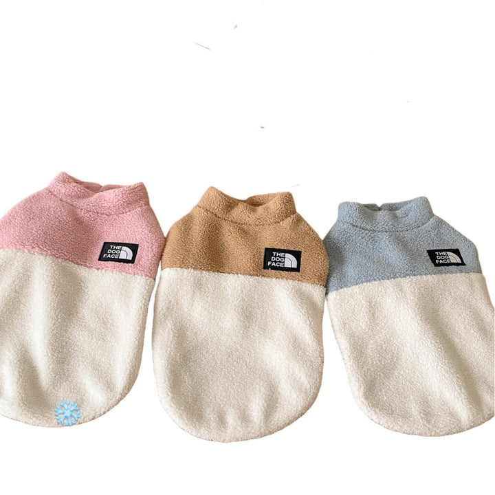 Plush Sherpa Fleece Reversible Dog Hoodie Harness