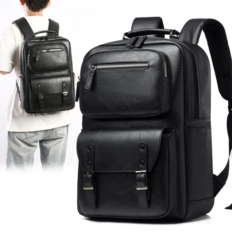 Stylish Multi-Purpose Leather Backpack Stornfield
