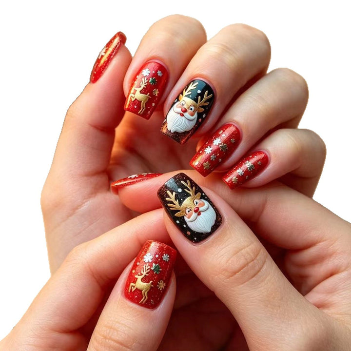 Creative Art Nails with Festive Christmas Design Stornfield