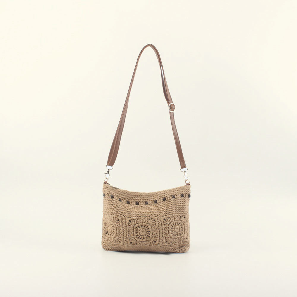 Crochet shoulder bag with stylish accents Stornfield
