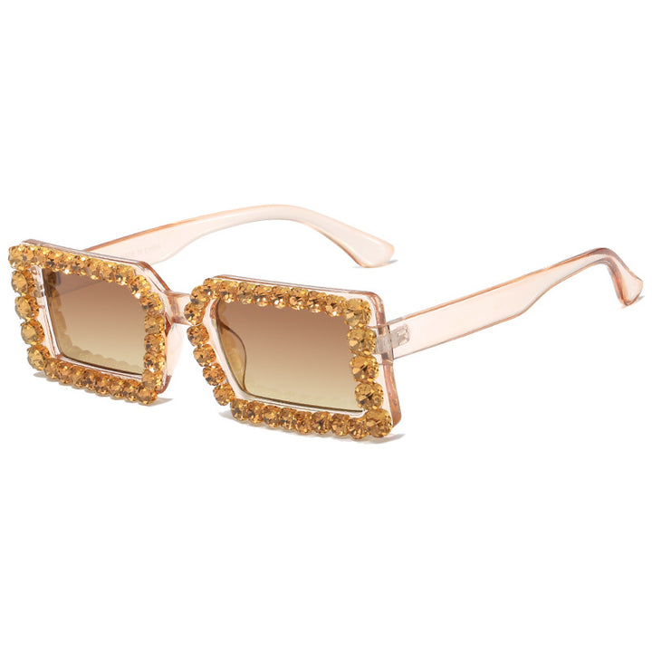 Women's fashionable sunglasses with glittering frame embellishment Stornfield
