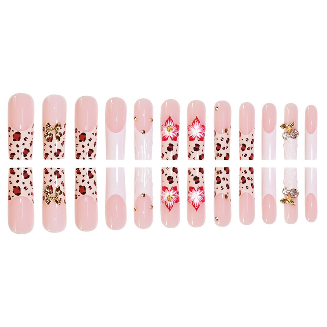 Artistic 3D Floral Press-On Nail Extensions Stornfield