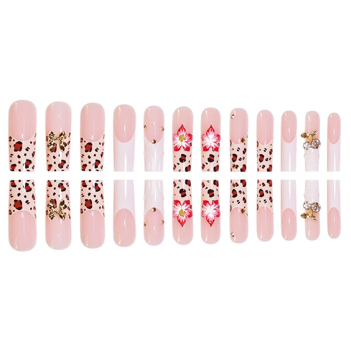 Artistic 3D Floral Press-On Nail Extensions Stornfield