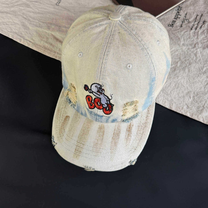 Women's Vintage-Inspired Distressed Embroidered Cap Stornfield