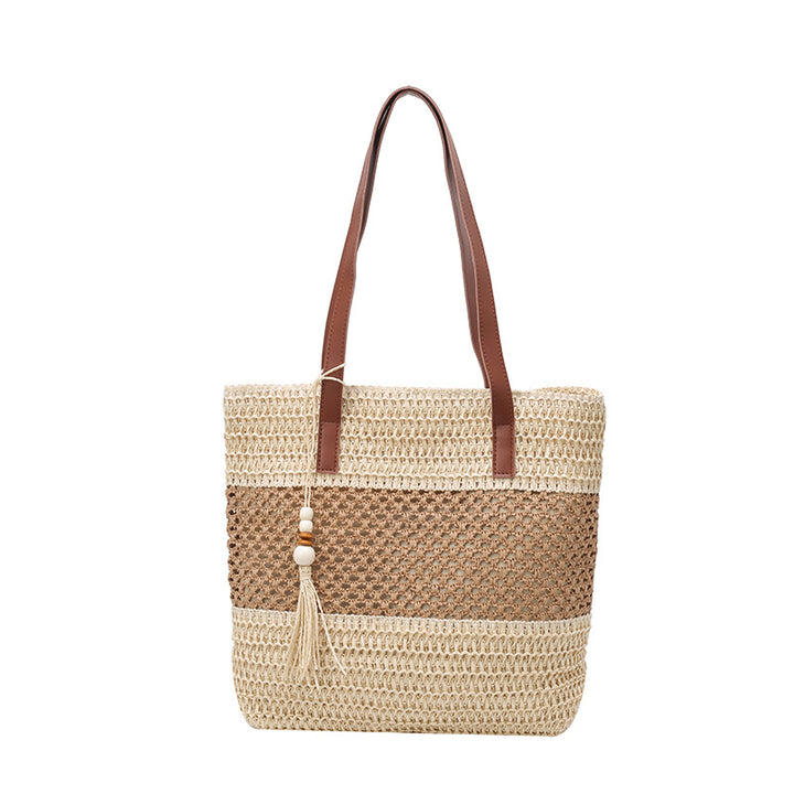 Stylish Woven Straw Beach Tote