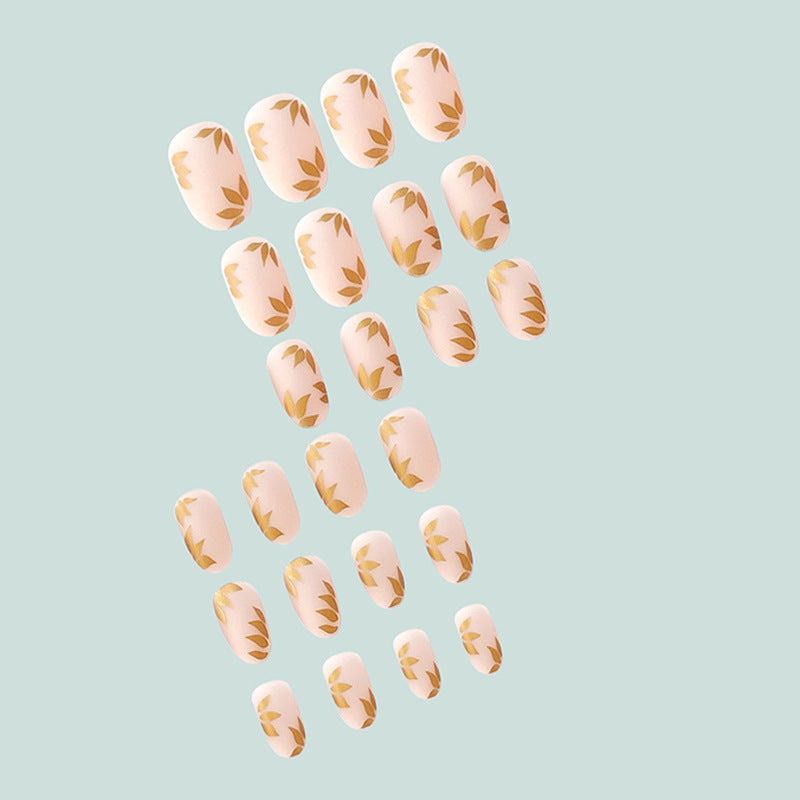 Elegant Gold Leaf Nail Art Stornfield