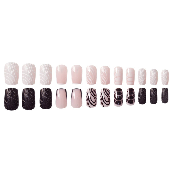 Detailed Artistic Press-On Nail Designs Stornfield