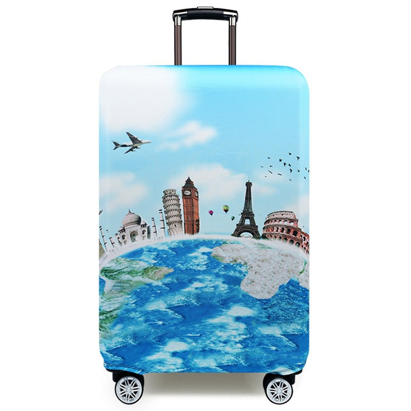 Ladies hard shell suitcase with elegant pattern print Stornfield