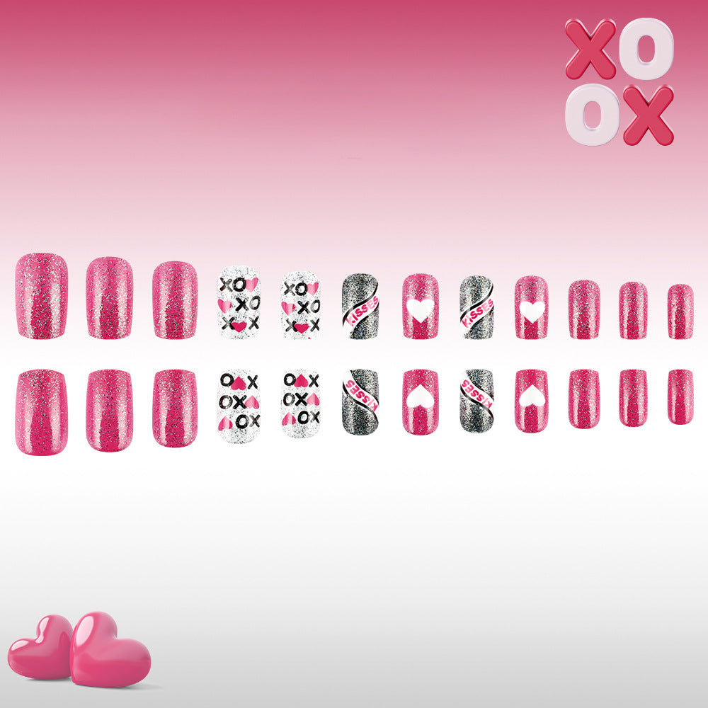 Artistic Valentine's Day Press-On Nails Stornfield