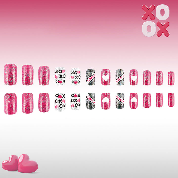 Artistic Valentine's Day Press-On Nails Stornfield