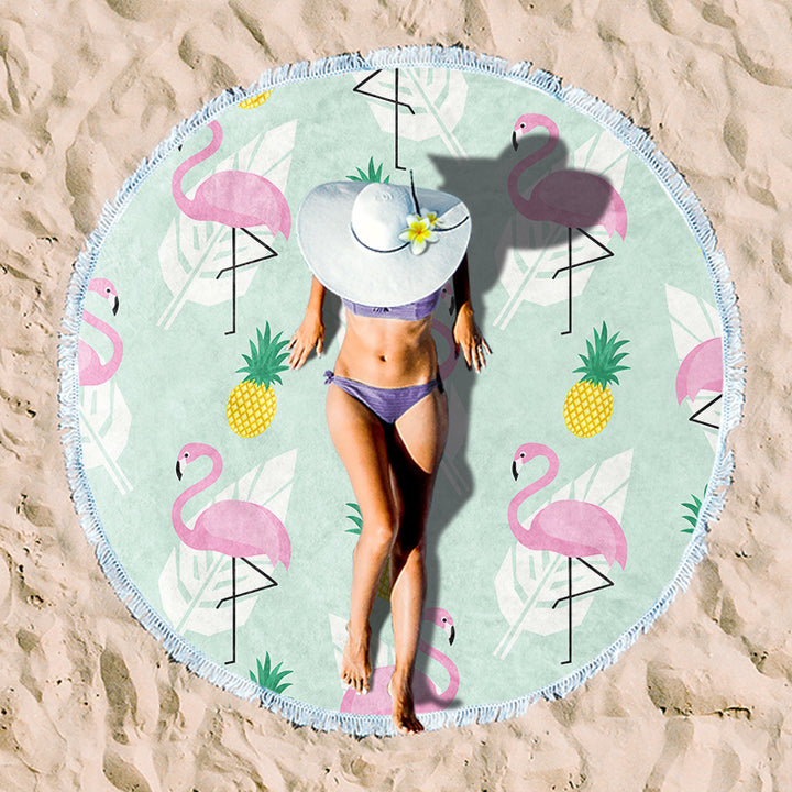 Rundstrand towel with unique sunset design Stornfield