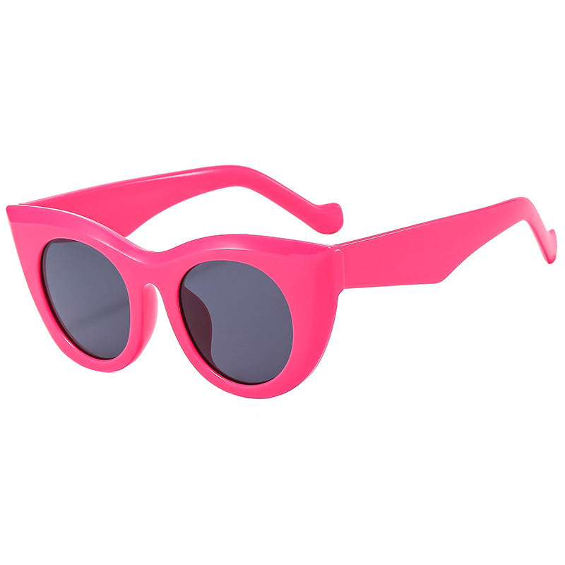 Women's Cat-Eye Sunglasses with Transparent Frame and Polarized Lenses Stornfield