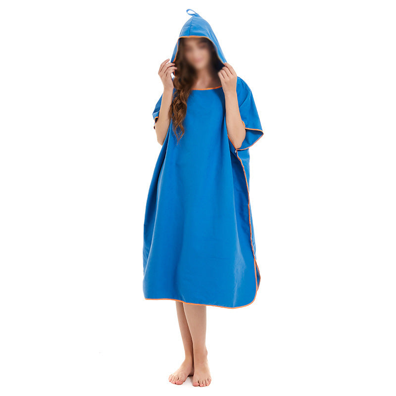 Hooded poncho with practical pockets and quick-drying material Stornfield