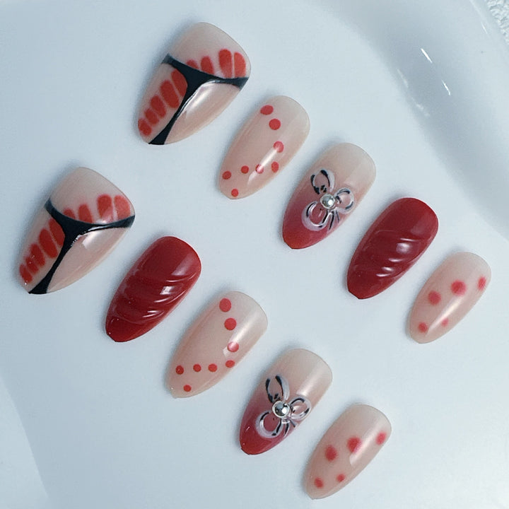 Creative Art Nails Set with Decorative Accents Stornfield