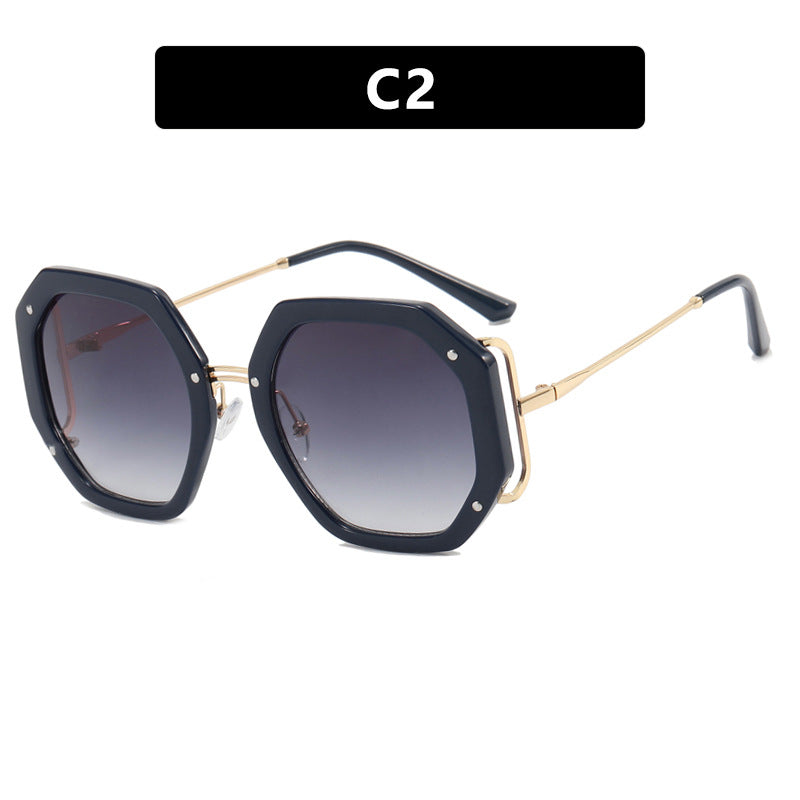 Ladies stylish octagonal sunglasses with UV protection and elegant frame Stornfield