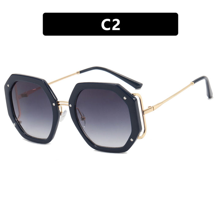 Ladies stylish octagonal sunglasses with UV protection and elegant frame Stornfield