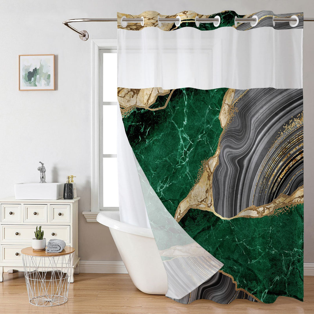 Elegant Marble Design Shower Curtain Stornfield