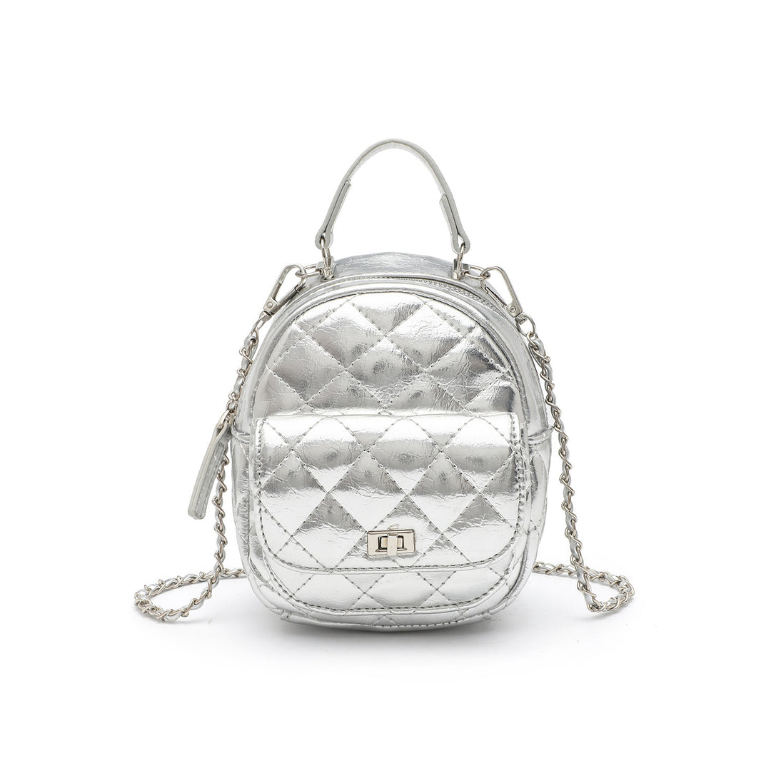 Quilted Metallic Mini Backpack Stornfield