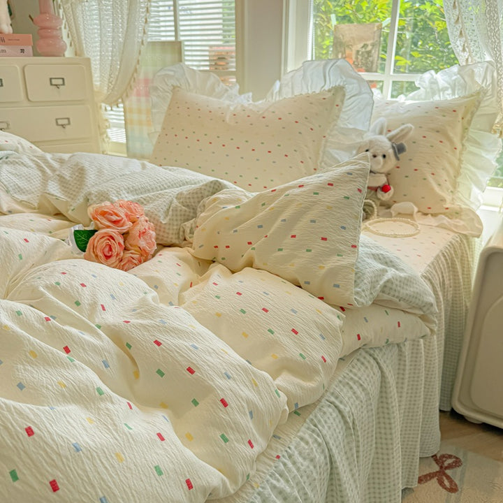Soft Cotton Patchwork Quilt Set