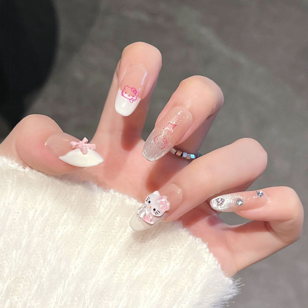 Cartoon-Themed Decorative Press-On Nails Stornfield