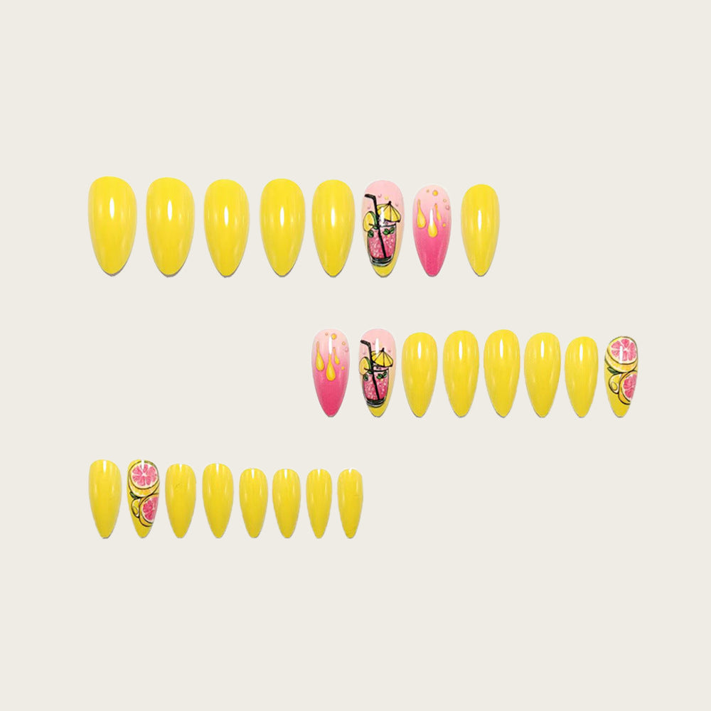 Artificial nails in cheerful cocktail design Stornfield