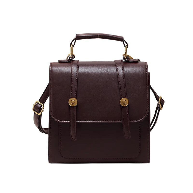 Textured Vegan Leather Satchel Stornfield