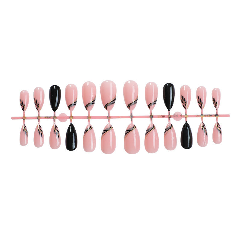 Decorative Press-On Nail Set with Elegant Designs Stornfield
