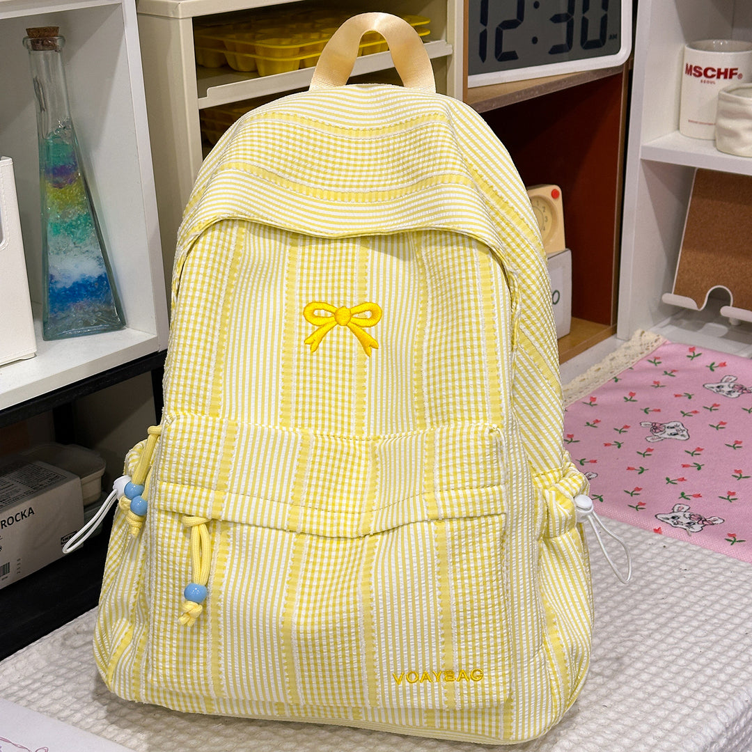 Cute Checked Patterned School Backpack Stornfield