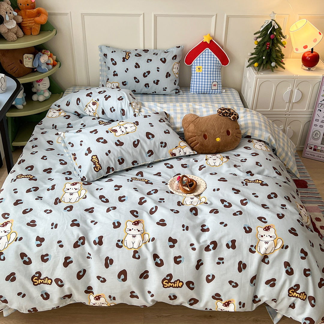 Playful Cartoon-Themed Bedspread Set