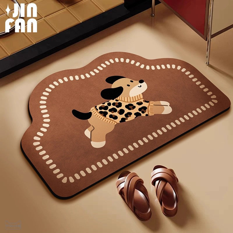 Playful Dog-Themed Area Rug