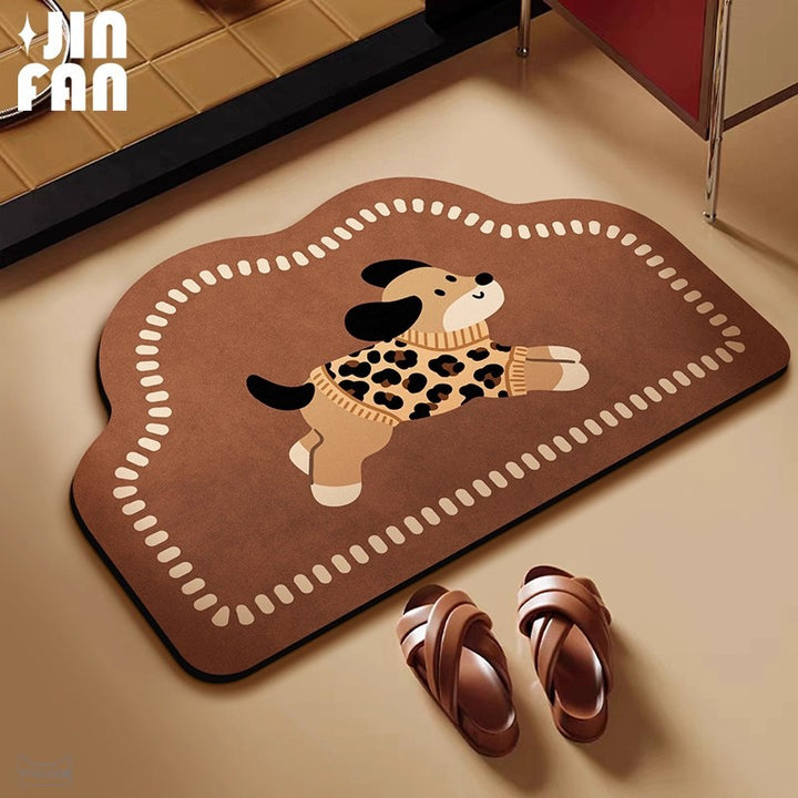 Playful Dog-Themed Area Rug