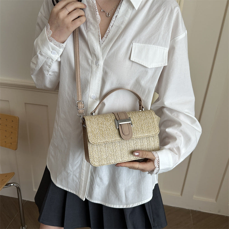 Woven Handbag with Adjustable Strap