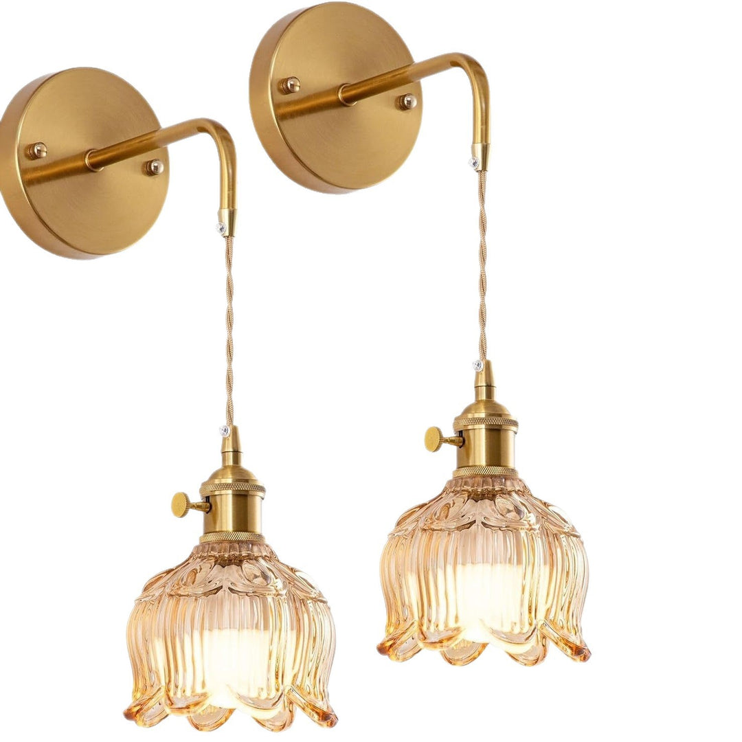 Vintage Glass Pendant Light