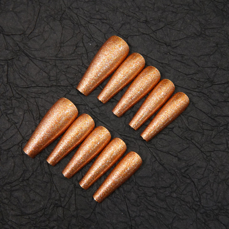 Glittering Stiletto Press-On Nail Designs