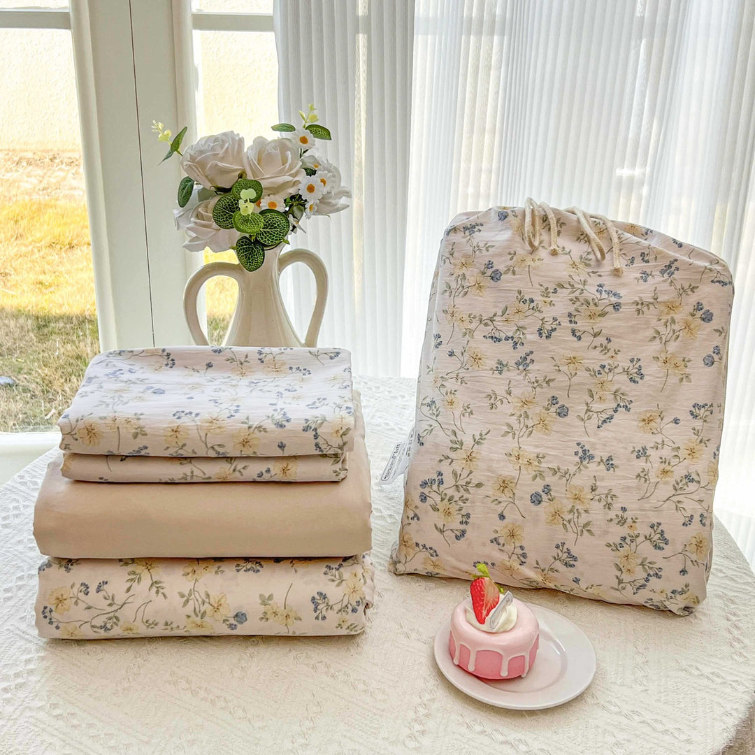 Soft Cotton Floral Pattern Bedding Set