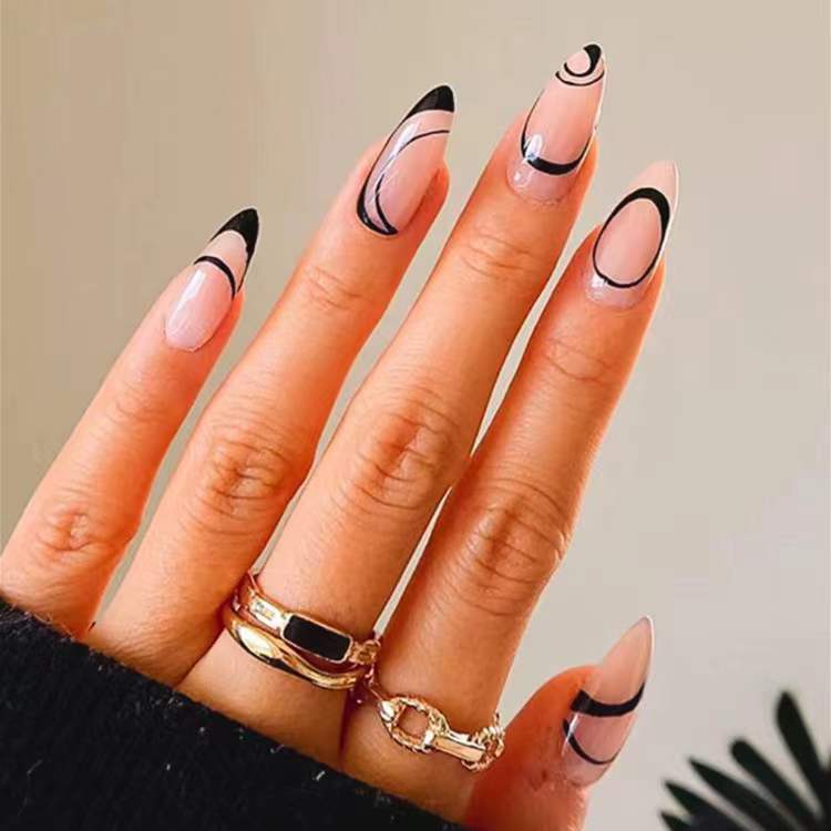 Artificial nails with elegant minimalist design Stornfield
