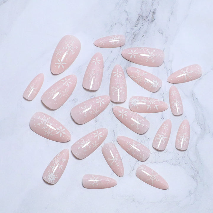 Frosted Snowflake Press-On Nail Set Stornfield