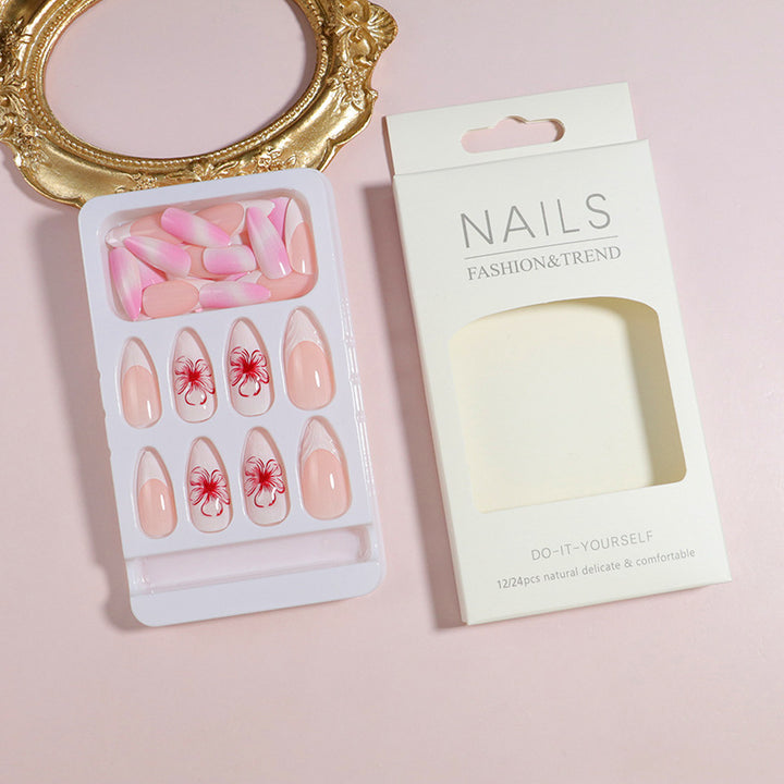 Premium Press-On Nail Set with Decorative Accents Stornfield