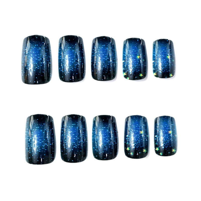 Celestial Night Sky Nail Art Enhancements Stornfield