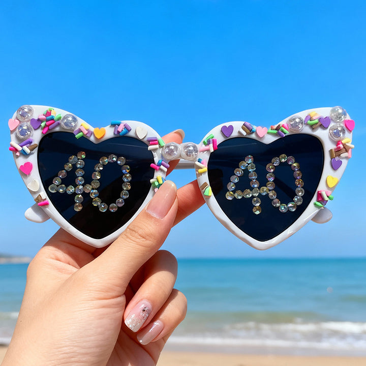 Fun Heart-Shaped Celebration Sunglasses Stornfield