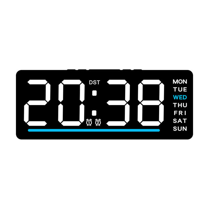 Digital clock with large LED display and multiple alarm functions Stornfield