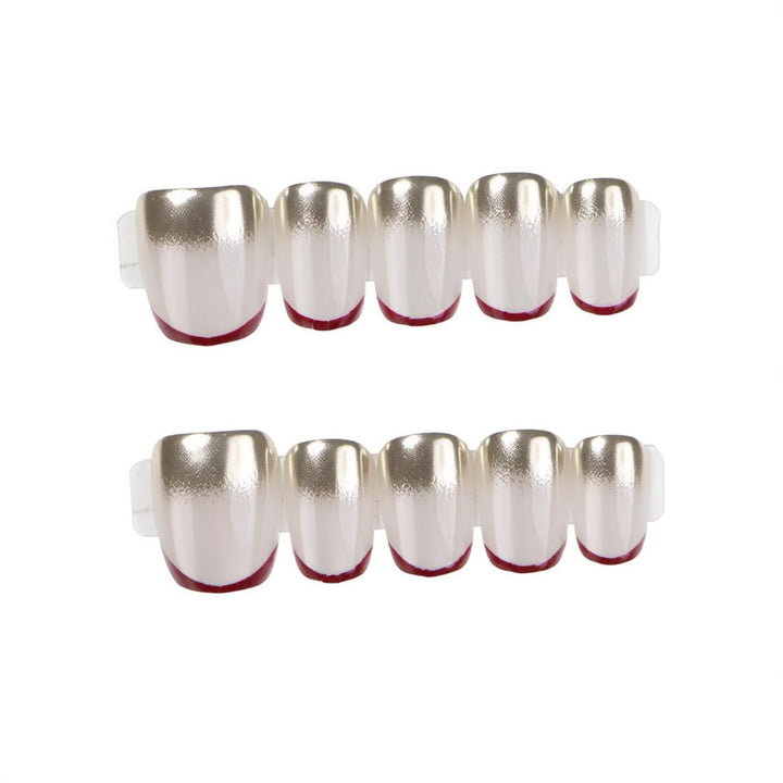 Metallic Glossy Press-On Nail Set Stornfield