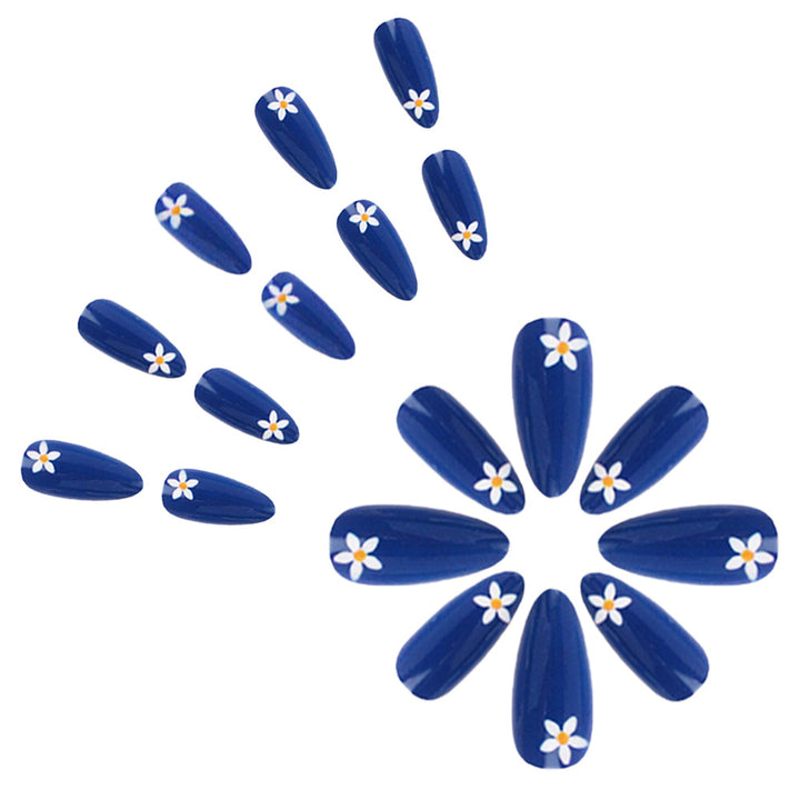 Artistic Floral Press-On Nail Design Stornfield