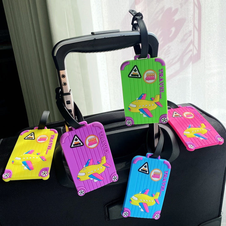 Cartoon Airplane-Themed Luggage Tag Stornfield