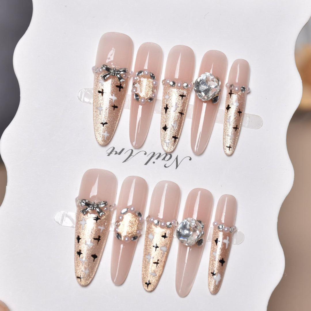 Artistic Premium Detailed Press-On Nail Art Stornfield