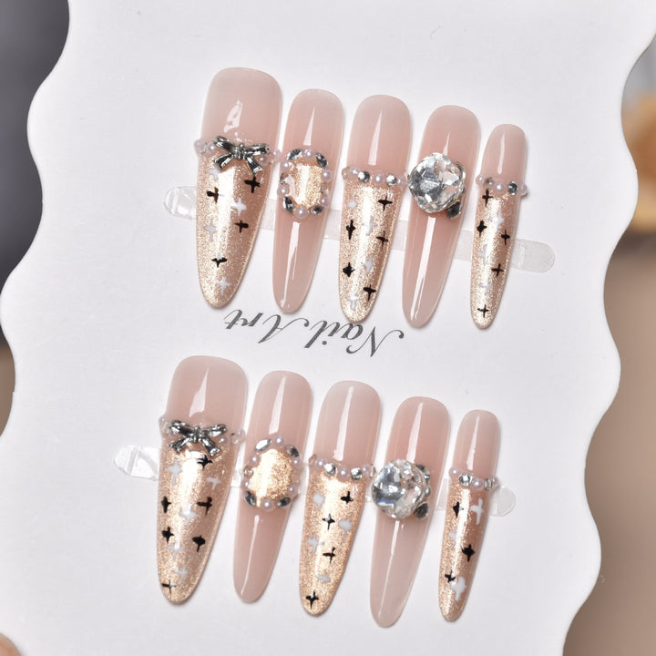 Artistic Premium Detailed Press-On Nail Art Stornfield