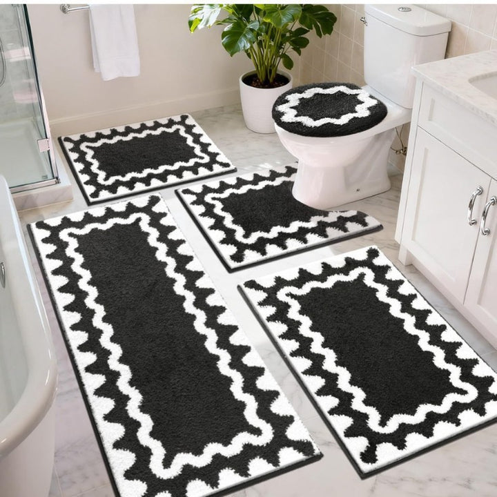 Soft Cotton Bathroom Mat Set