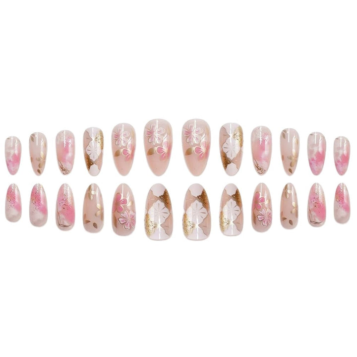 Floral Embellished Press-On Nail Art Stornfield