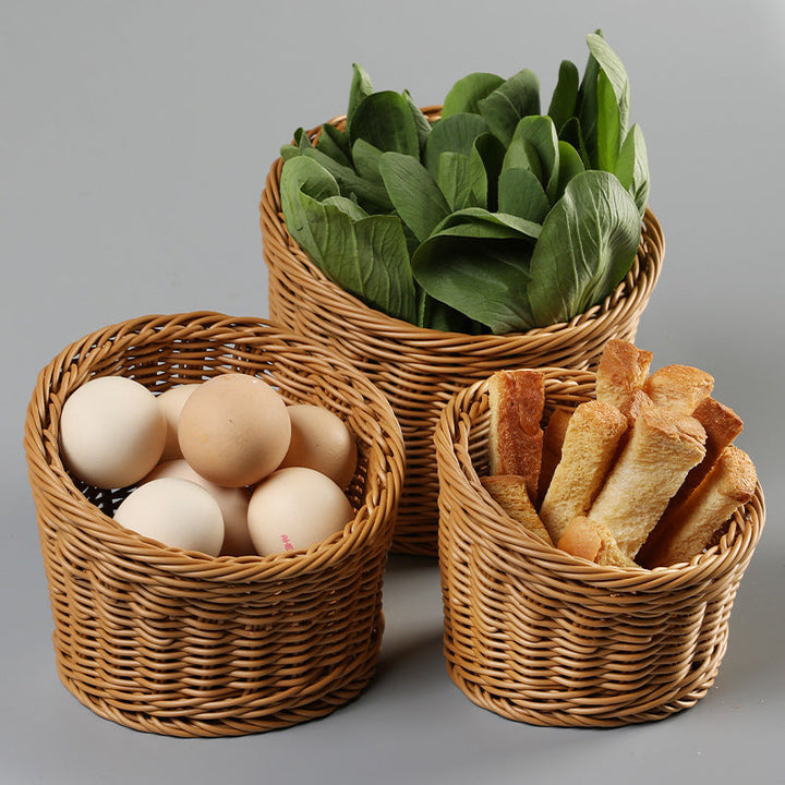 Handcrafted Natural Wicker Storage Basket Stornfield